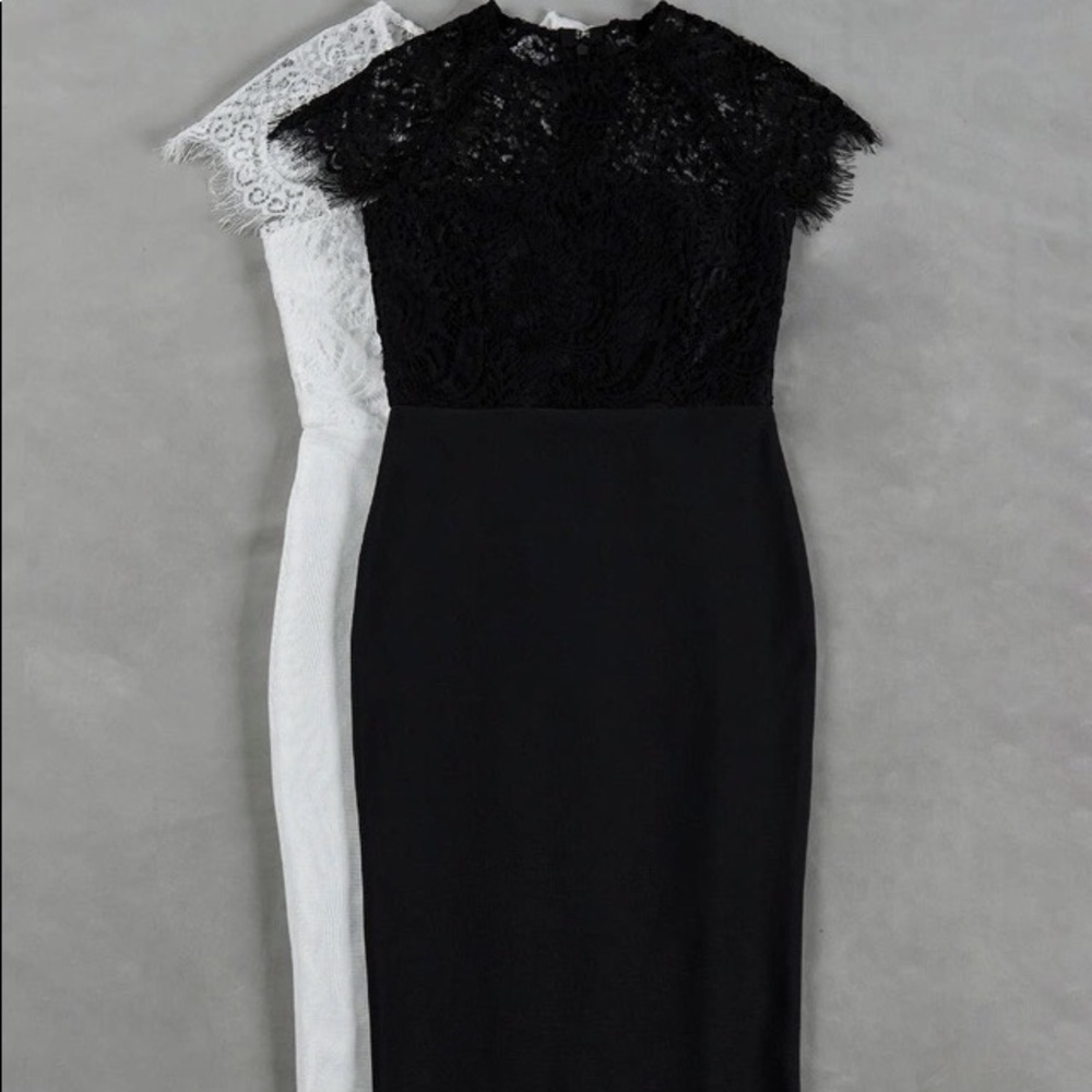Sexy lace cap sleeve dress - Picture 5 of 5